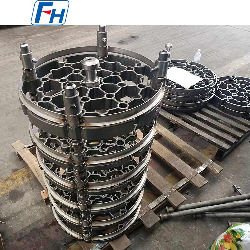 FH® 1.4849 (ZG40Cr19Ni39Nb) 내열강 웰타입 퍼니스 고정구 – 최대 1150°C, 탄탄 방지