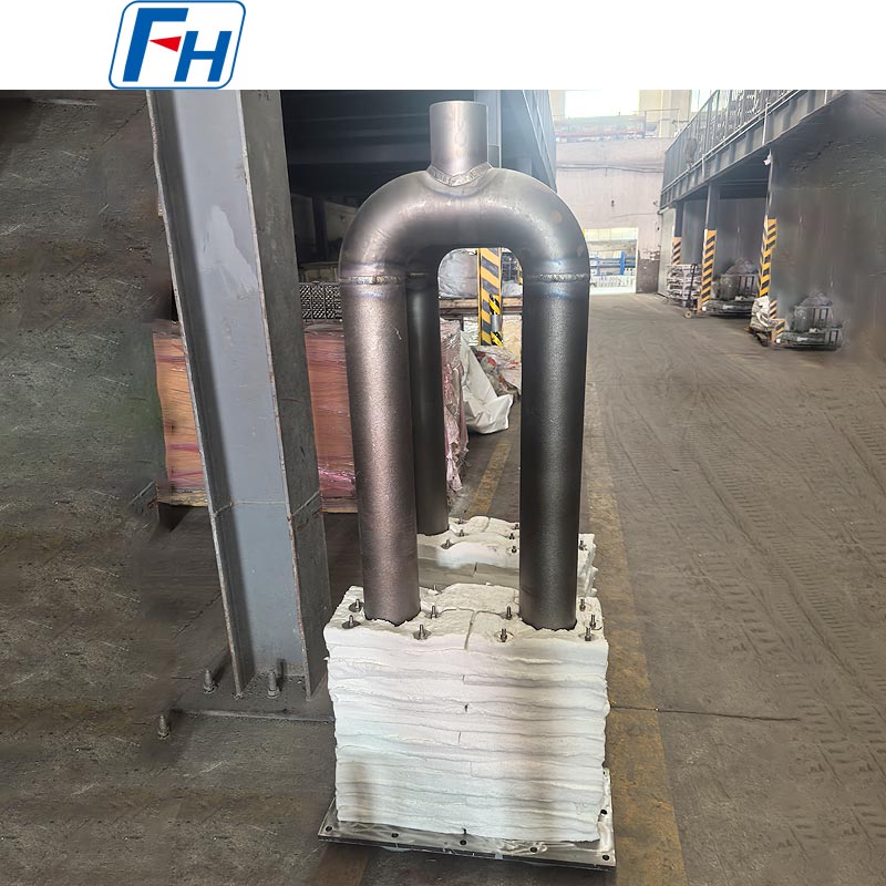 Cr25Ni35 U자형 방사 튜브 – Ø124 × Ø108 × 1597mm